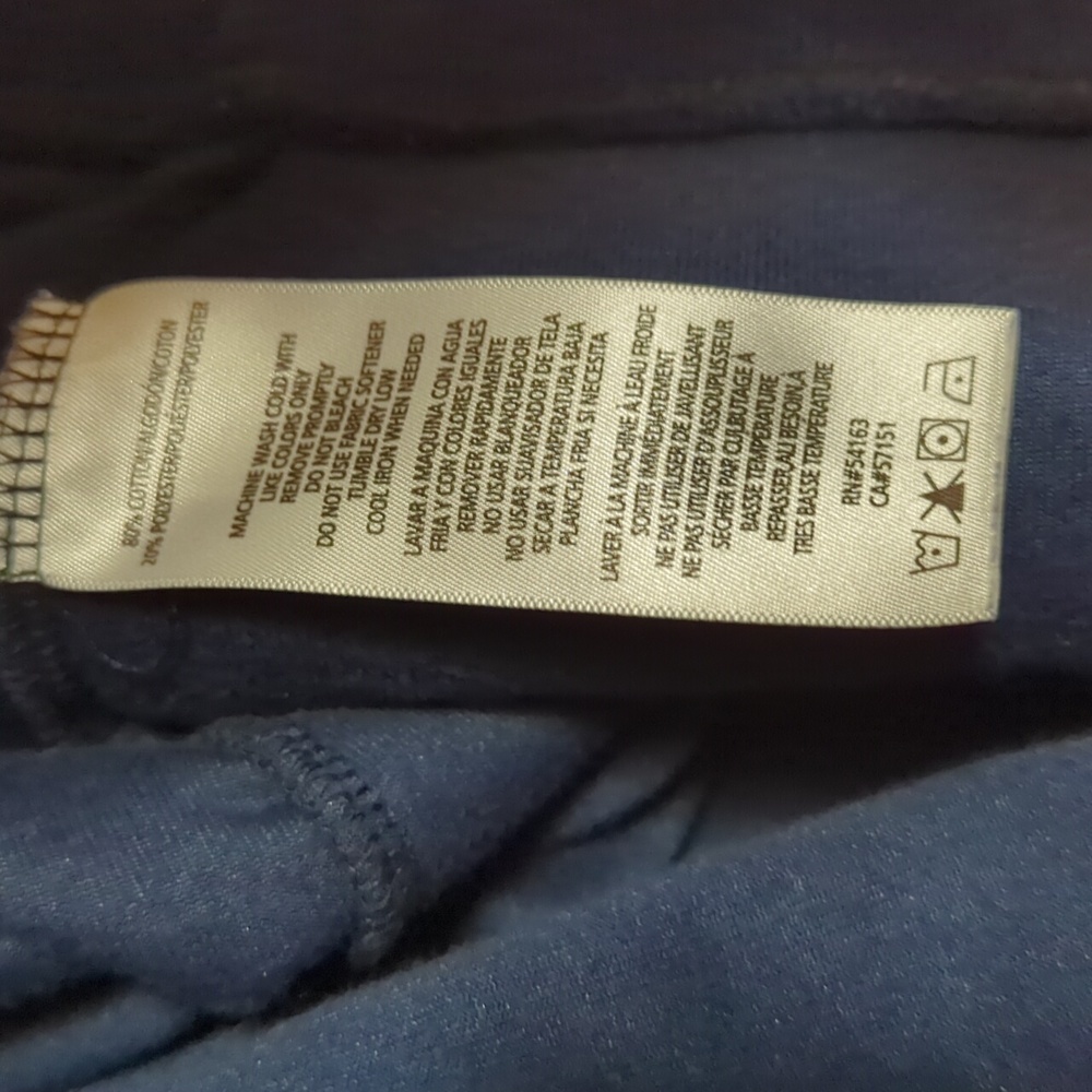 Tommy Hilfiger Velour Navy Blue Hooded Jacket Siz… - image 6